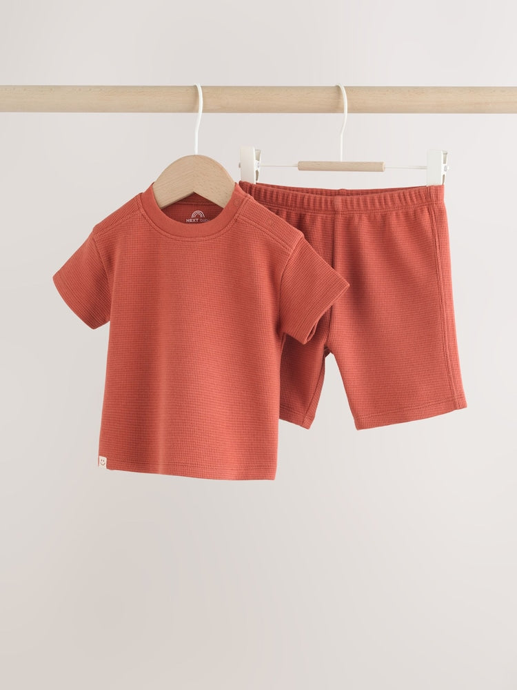 Rust Brown Baby Top and Shorts Set (0mths-2yrs)
