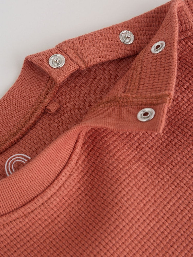 Rust Brown Baby Top and Shorts Set (0mths-2yrs)