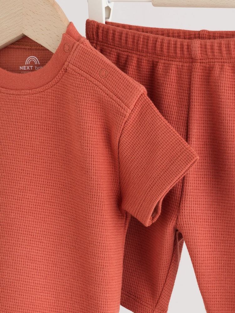 Rust Brown Baby Top and Shorts Set (0mths-2yrs)
