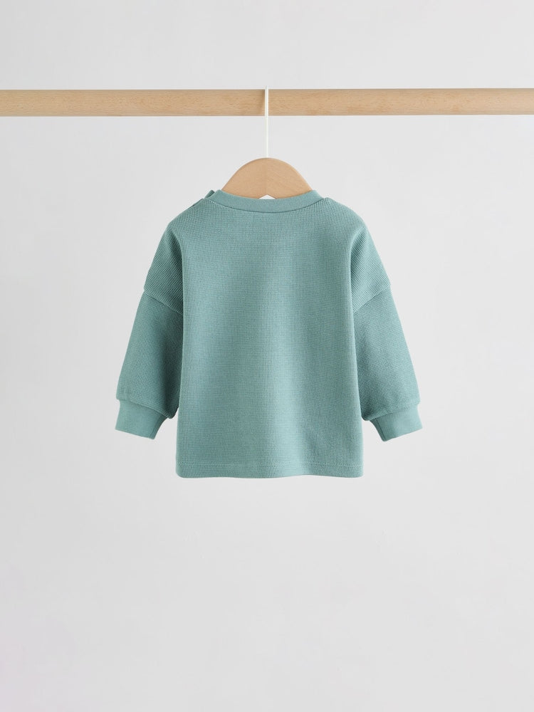 Green Long Sleeve Top and Shorts Baby Set (0mths-2yrs)