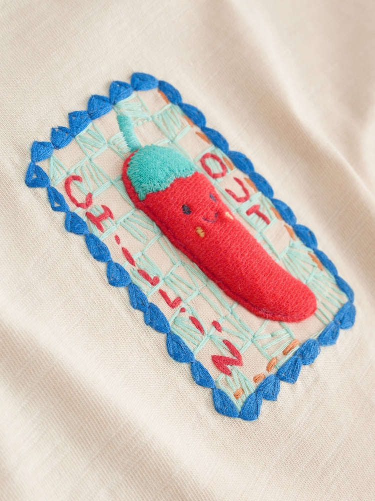 Neutral Chilli Print Top and Shorts Baby Set (0mths-2yrs)