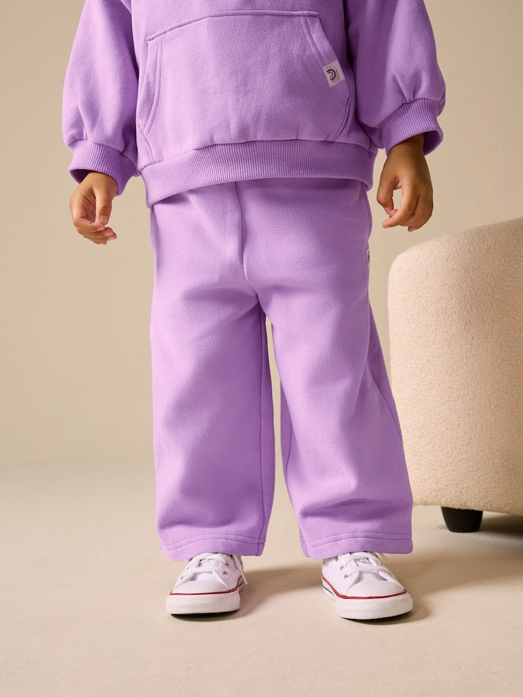 Lilac Purple Wide Leg Sweat Joggers (3mths-7yrs)