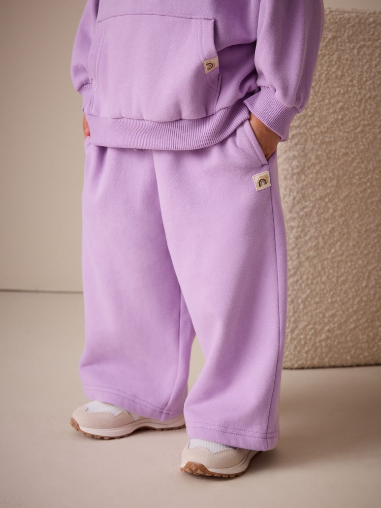 Lilac Purple Wide Leg Sweat Joggers (3mths-7yrs)