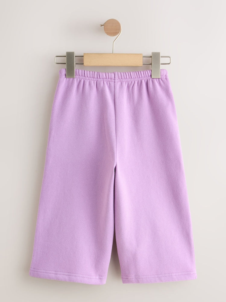 Lilac Purple Wide Leg Sweat Joggers (3mths-7yrs)