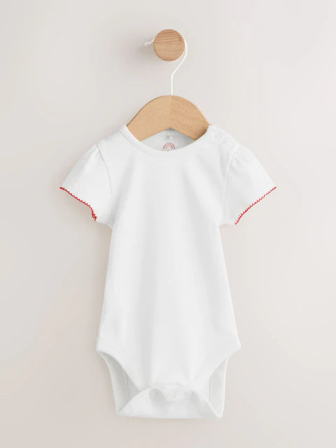 Red Gingham Printed Baby Dungarees and Bodysuits Set 2 Piece (0mths-2yrs)