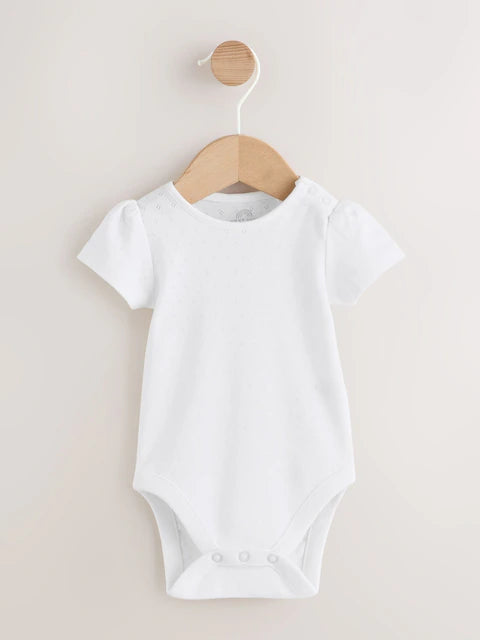 Denim Blue Broiderie Dungaree and Bodysuit Baby 2 Piece Set (0mths-3yrs)