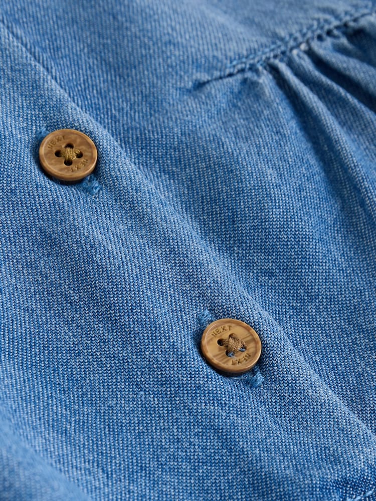 Denim Blue Bloomer Baby Romper (0mths-2yrs)