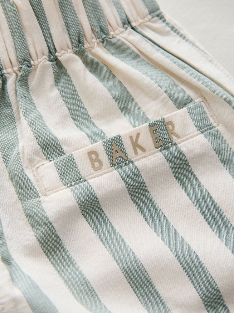 Baker by Ted Baker Stone Graphic T-Shirt and Stripe Trousers Set