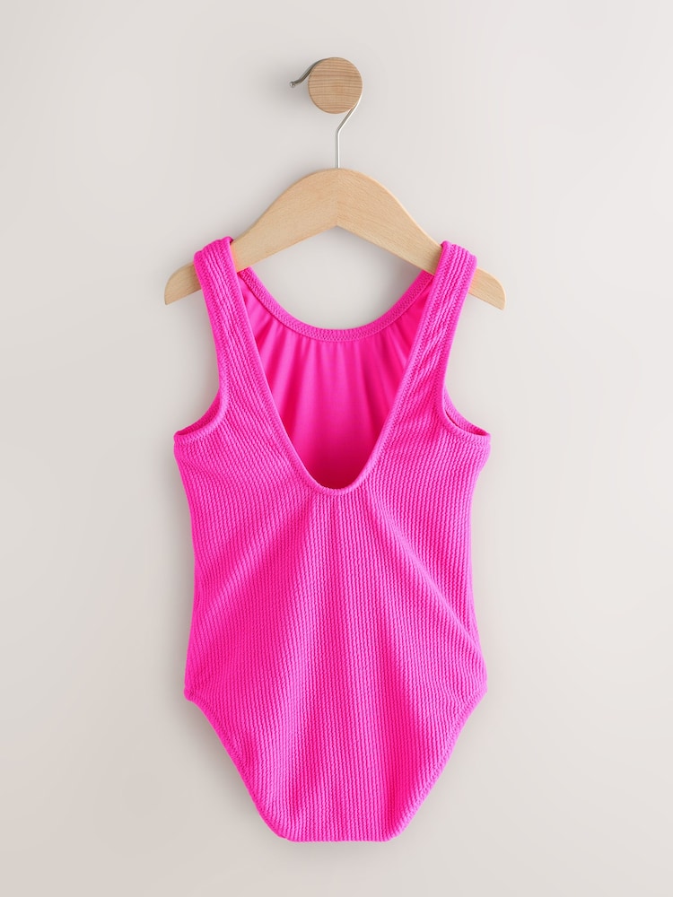 Pink Crinkle Swimsuit (3-16yrs)