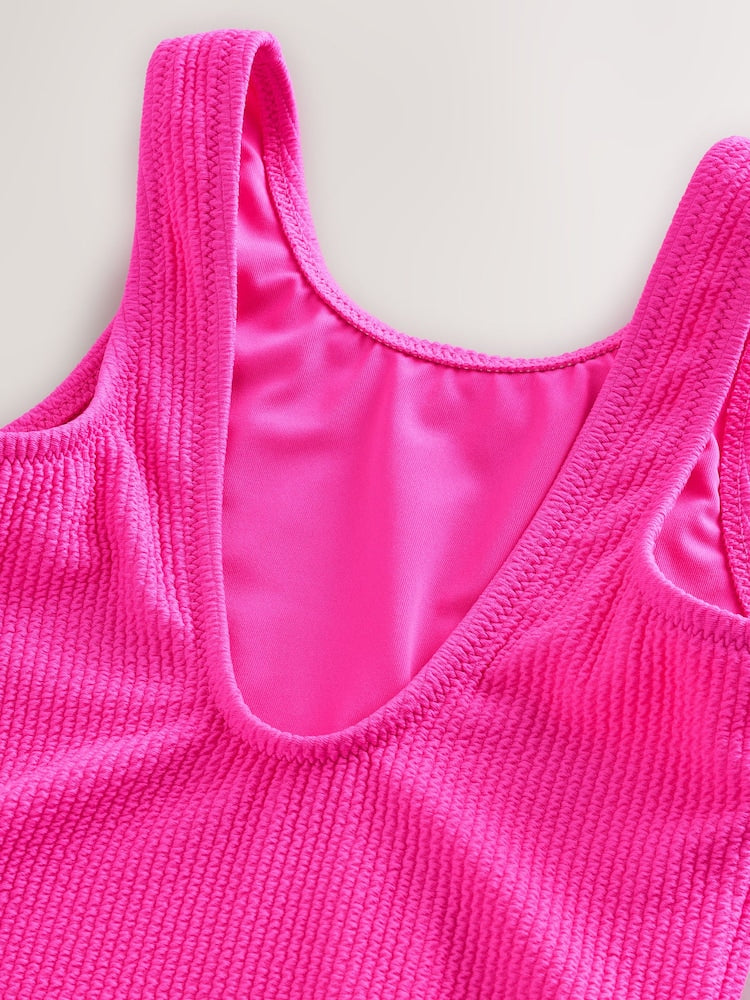 Pink Crinkle Swimsuit (3-16yrs)