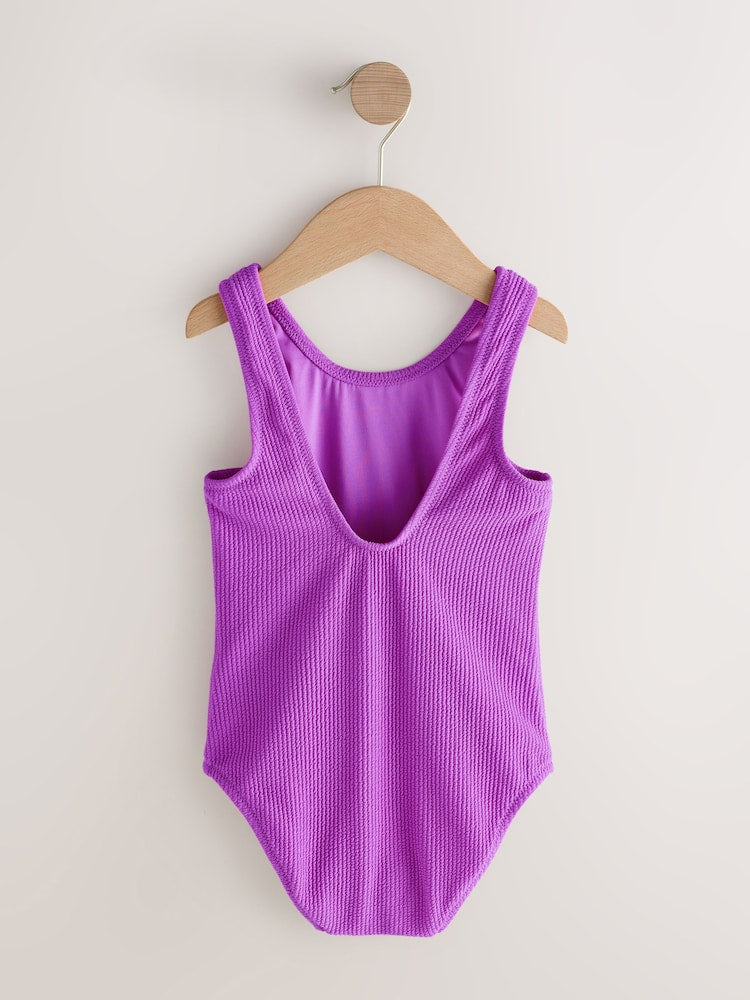 Purple Crinkle Swimsuit (3-16yrs) - Size 3 Years (98cm)