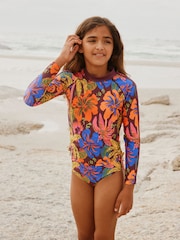 Orange Tropical Sunsafe Suit (3-16yrs) - Size 3 Years (98cm)