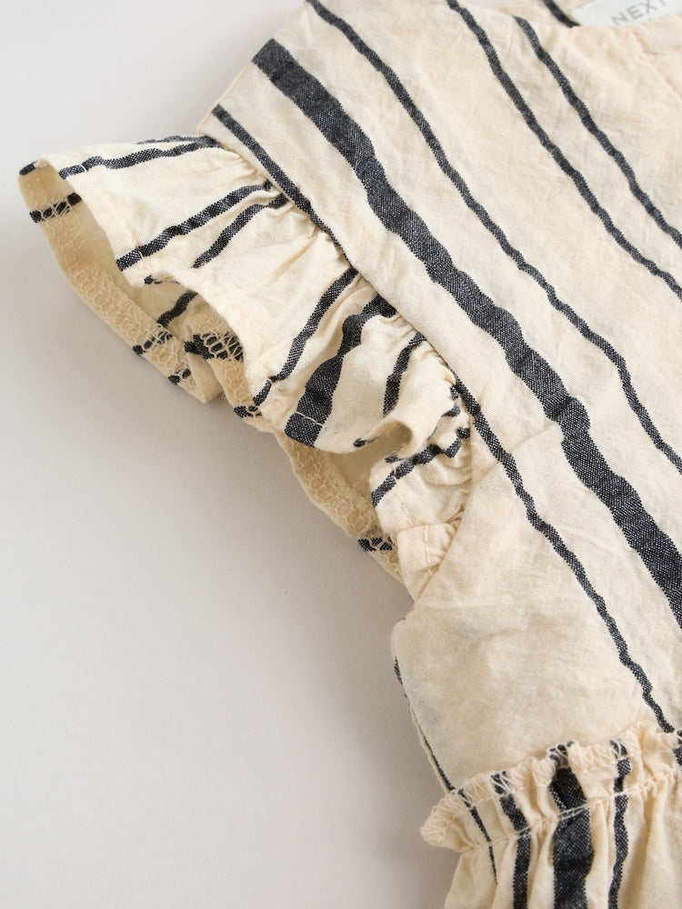 Black/White Stripe Baby Woven Top and Trousers Set 2 Piece (0mths-2yrs)