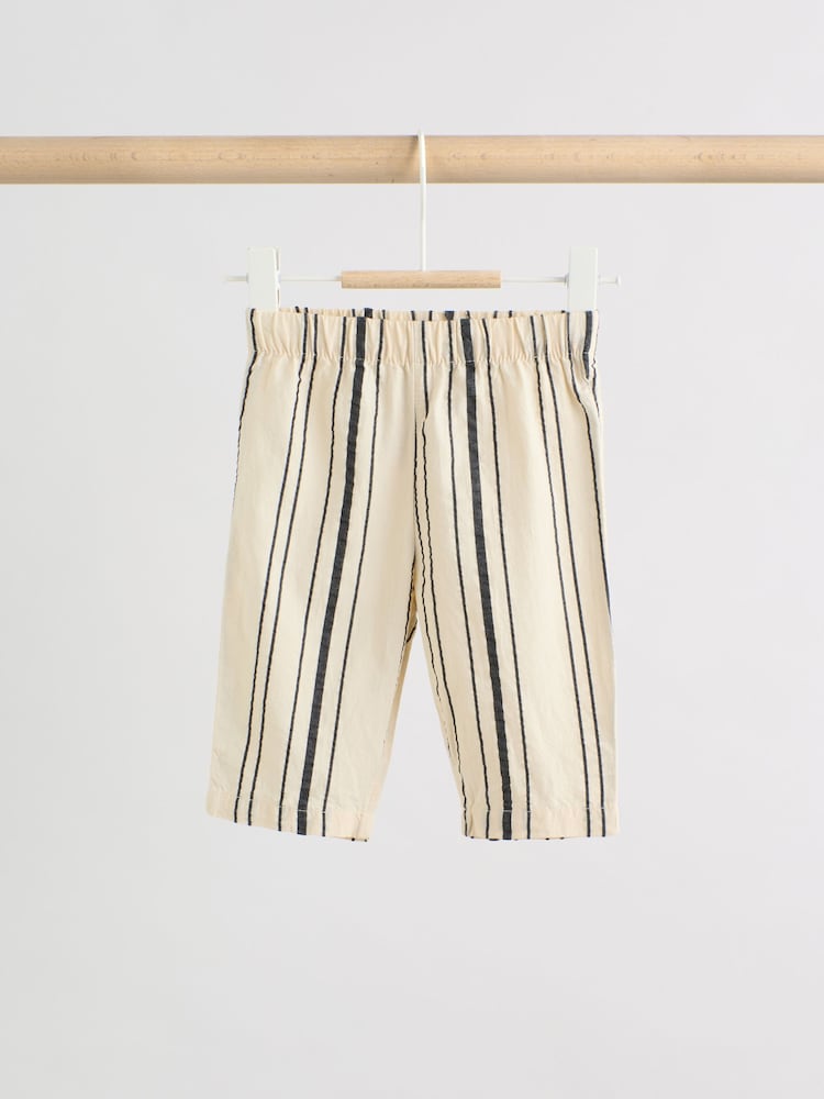 Black/White Stripe Baby Woven Top and Trousers Set 2 Piece (0mths-2yrs)