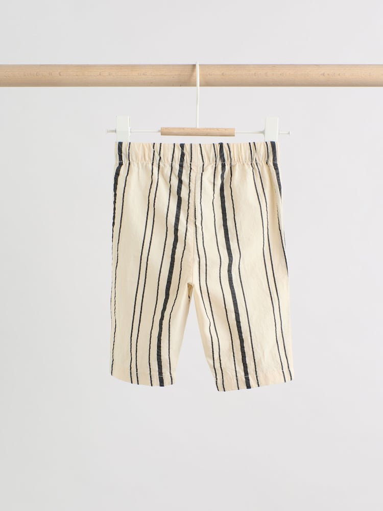 Black/White Stripe Baby Woven Top and Trousers Set 2 Piece (0mths-2yrs)