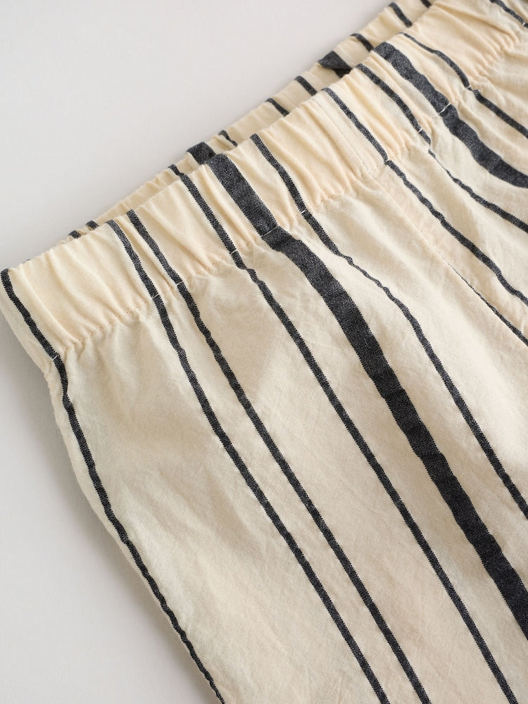 Black/White Stripe Baby Woven Top and Trousers Set 2 Piece (0mths-2yrs)