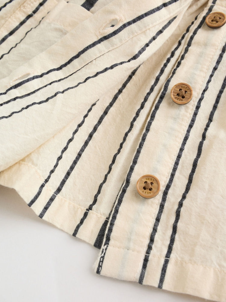 Black/White Stripe Baby Woven Top and Trousers Set 2 Piece (0mths-2yrs)
