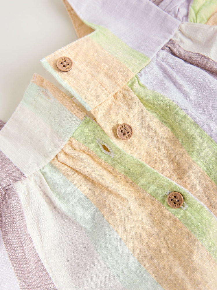Multi Stripe Woven Baby Top and Shorts Set 2 Piece (0mths-2yrs)