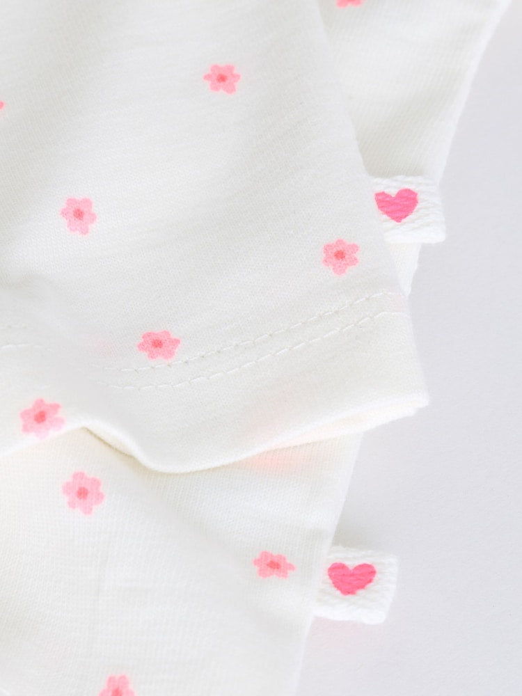 Pink Slogan Short Sleeve Top and Shorts Baby Set 6 Piece (0mths-2yrs) - Size Up to 1 Month (56cm)