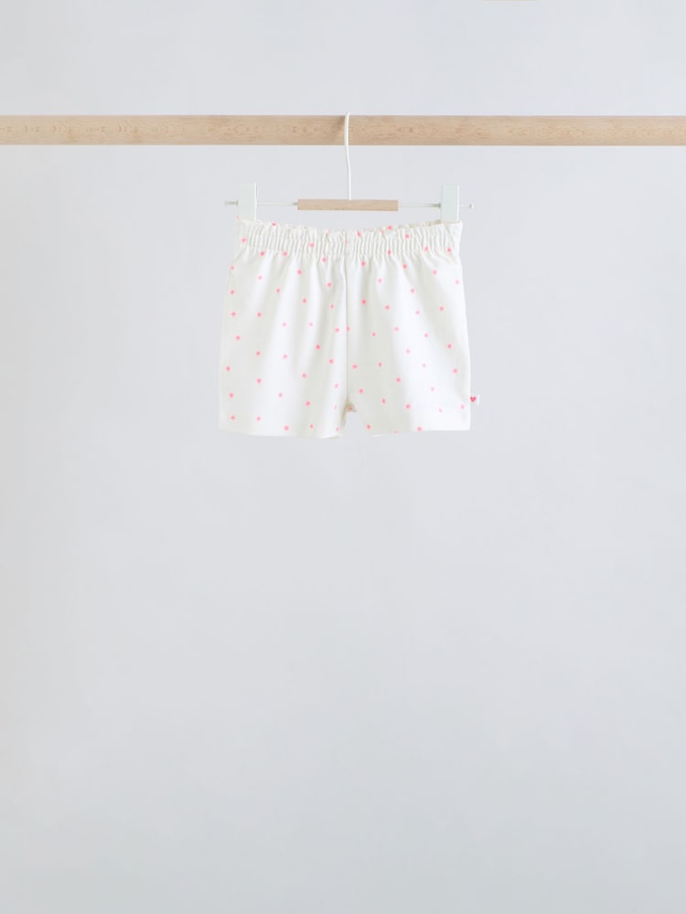 Pink Slogan Short Sleeve Top and Shorts Baby Set 6 Piece (0mths-2yrs) - Size Up to 1 Month (56cm)