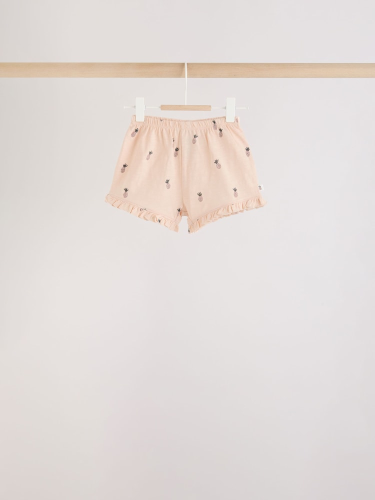 Monochrome Flower Short Sleeve Top and Shorts Baby Set 6 Piece (0mths-2yrs) - Size Up to 1 Month (56cm)