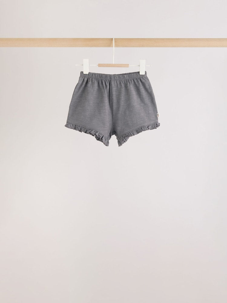 Monochrome Flower Short Sleeve Top and Shorts Baby Set 6 Piece (0mths-2yrs) - Size Up to 1 Month (56cm)