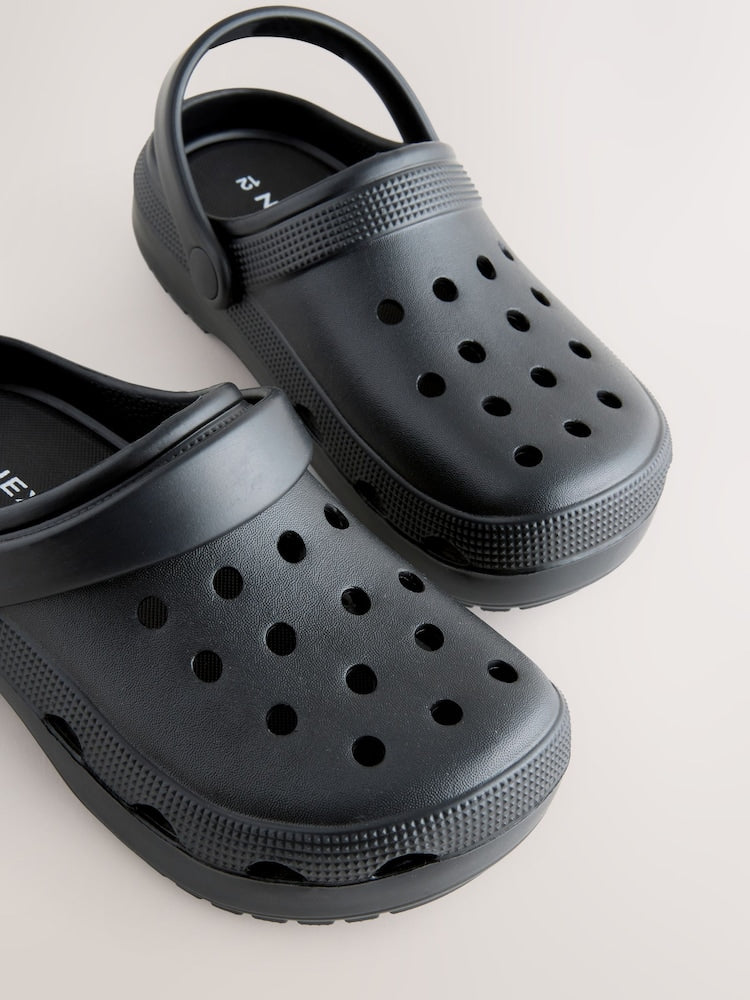 Black Comfort Clogs