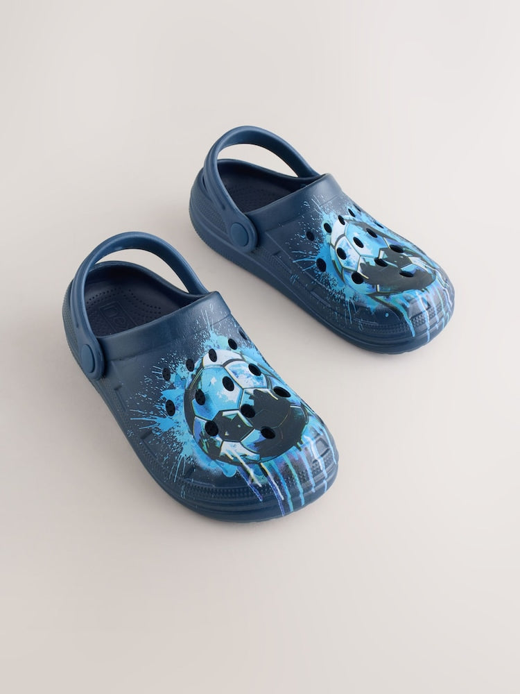 Blue Football Clogs