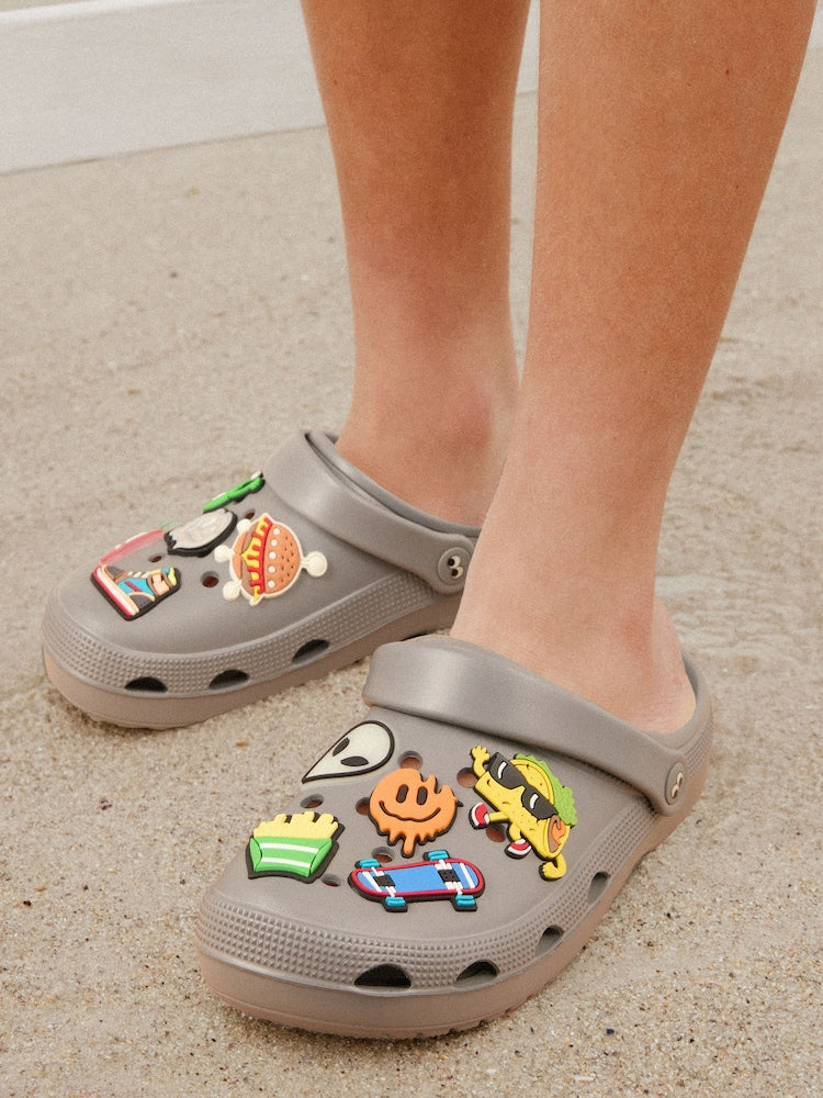 Grey Random Comfort Clogs - Grey Random / EU 30.5 (UK 12)