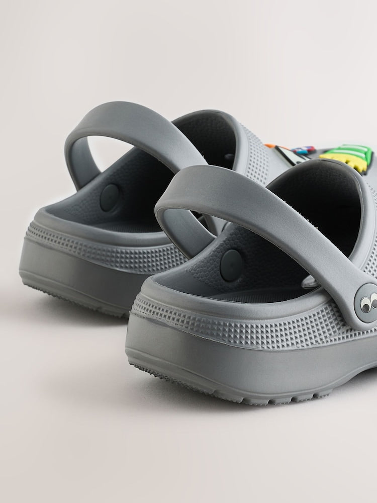 Grey Random Comfort Clogs