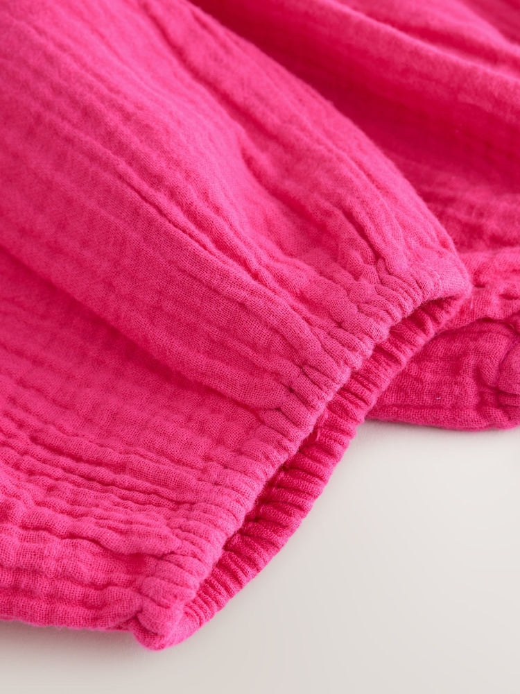 Bright Pink Pull On Trousers (3mths-7yrs)