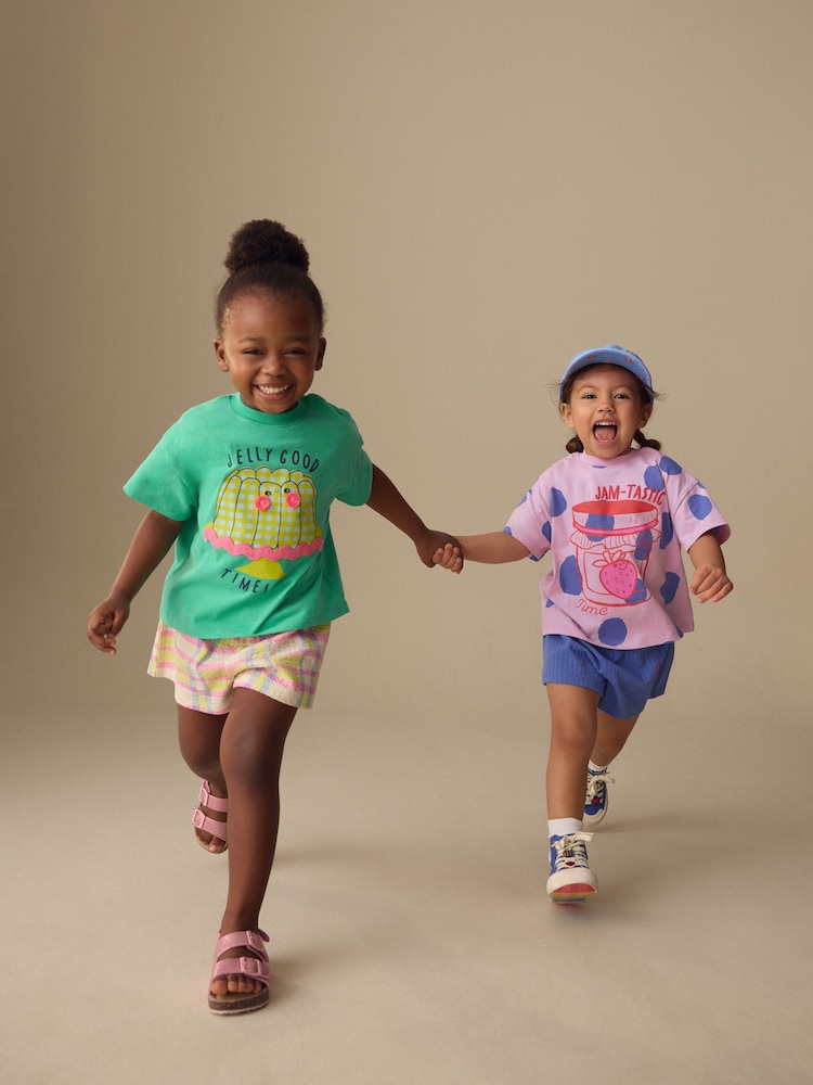 Green/Pink Top & Shorts Set 2 Pack (3mths-7yrs)
