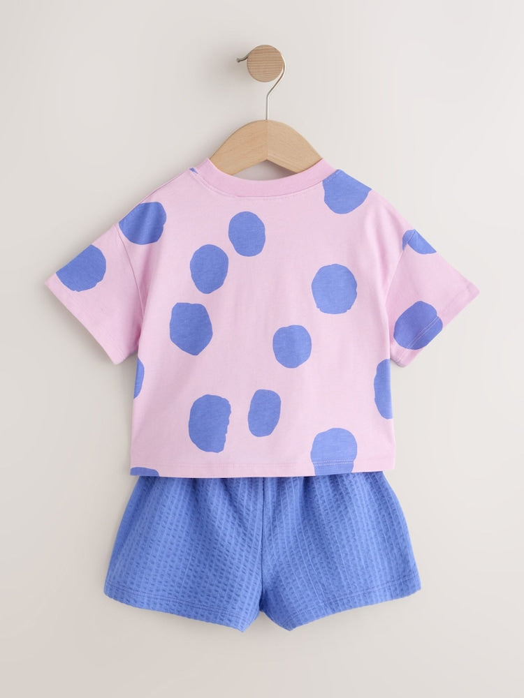 Green/Pink Top & Shorts Set 2 Pack (3mths-7yrs)