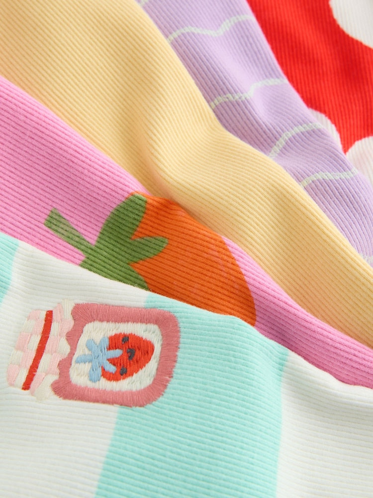 Bright Fruit Short Sleeve T-Shirts 5 Pack (3mths-7yrs)