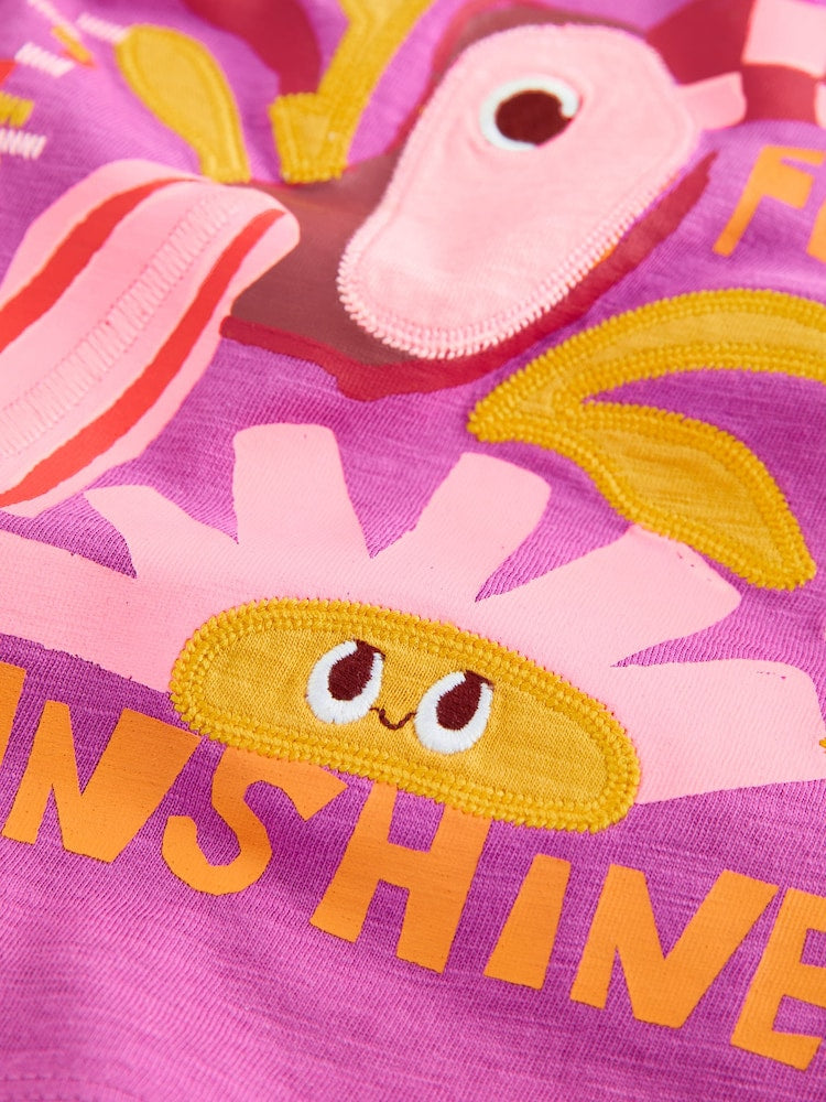 Orange/Purple T-Shirts 4 Pack (3mths-7yrs)