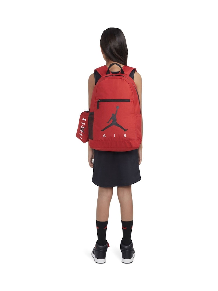 Jordan Red Jan Air School Backpack and Pencil Case - Size One