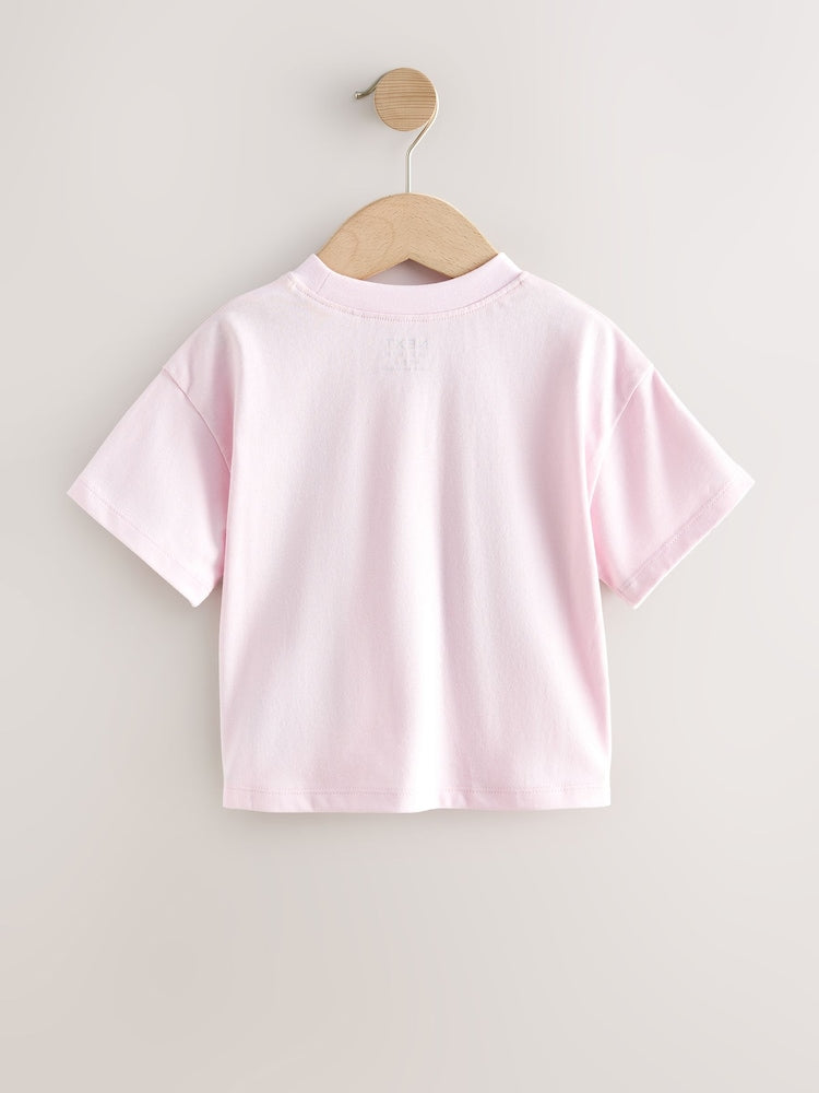 Pink Bunny Short Sleeve T-Shirt (3mths-7yrs)