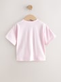 Pink Bunny Short Sleeve T-Shirt (3mths-7yrs) - Size 3-6 Months (62-68cm)