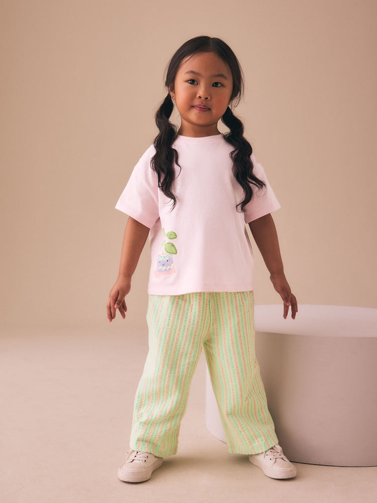 Pink Plants Character Top & Joggers Set (3mths-7yrs)