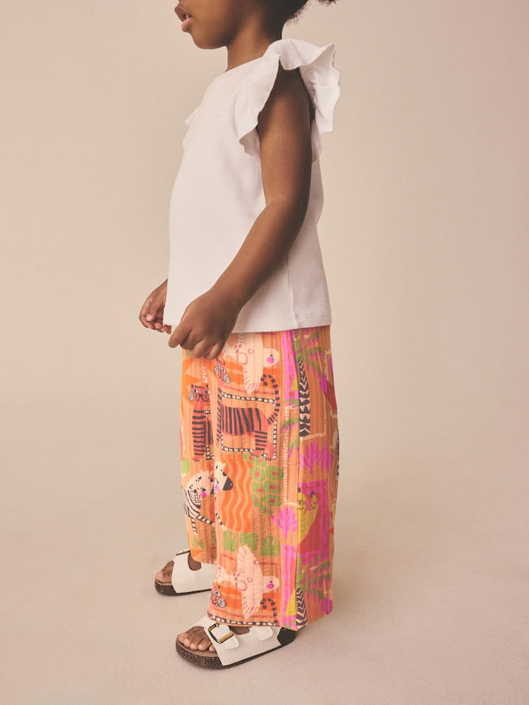 Orange Safari Wide Leg Trousers (3mths-7yrs)