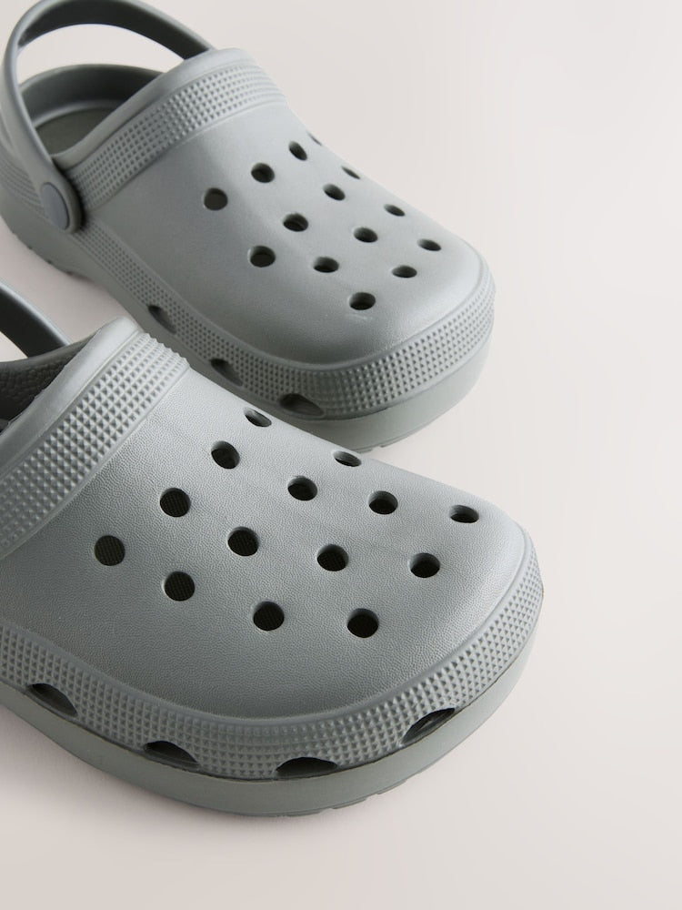 Grey Comfort Clogs