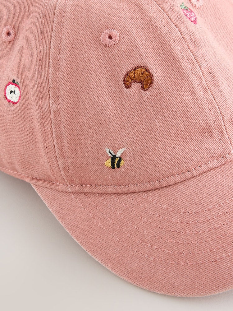 Pink Croissant Baseball Cap (1-16yrs)