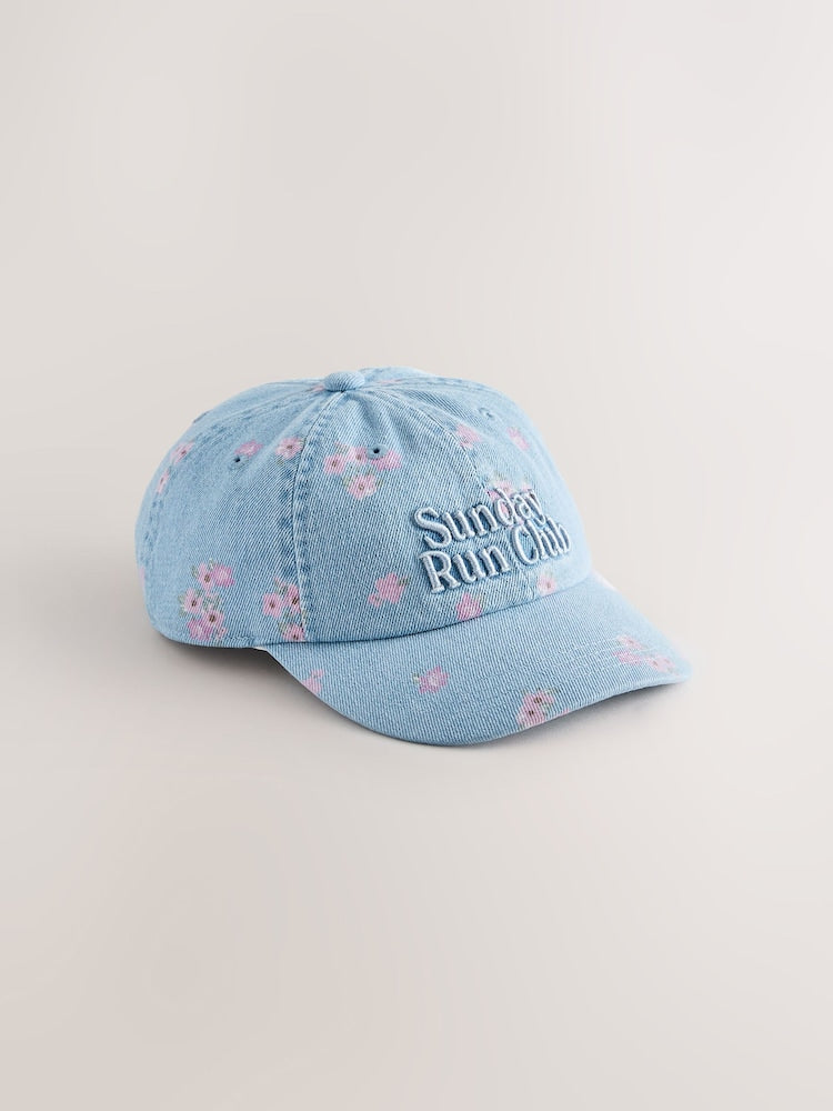 Denim Slogan Baseball Cap (1-16yrs)