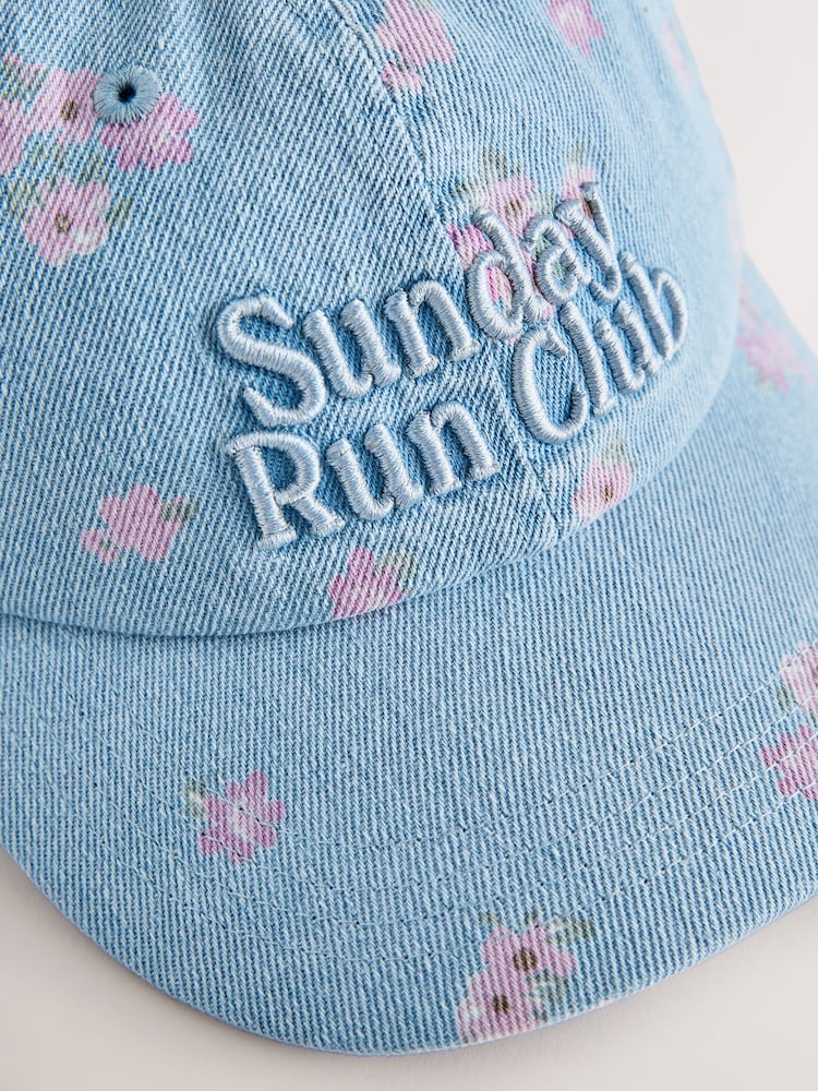 Denim Slogan Baseball Cap (1-16yrs)