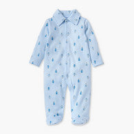 Juniors All-Over Air Balloon Print Closed Feet Sleepsuit with Long Sleeves-undefined-image-1