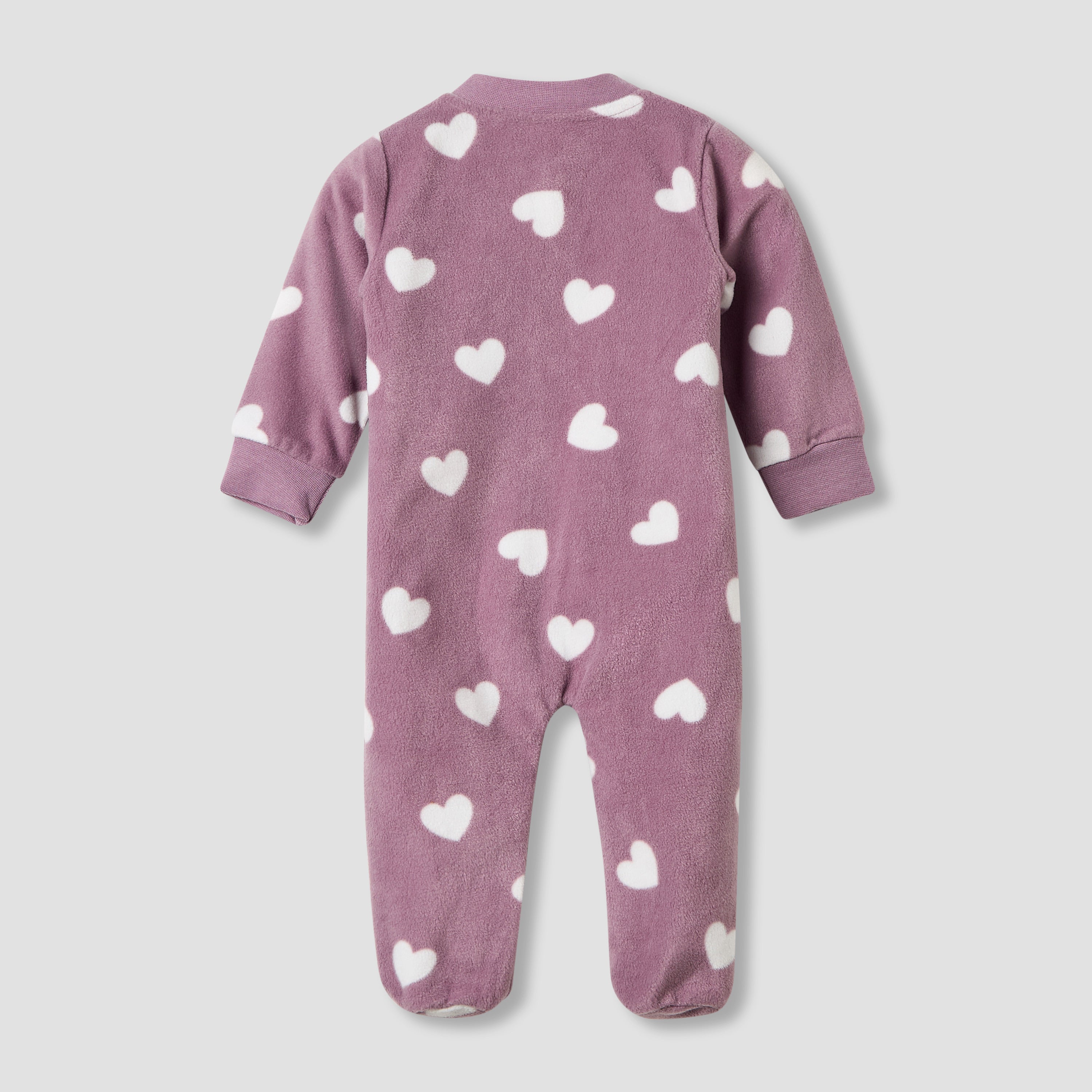 Juniors Mandarin Collar Sleepsuit with Closed Feet - Polyester - Long Sleeves