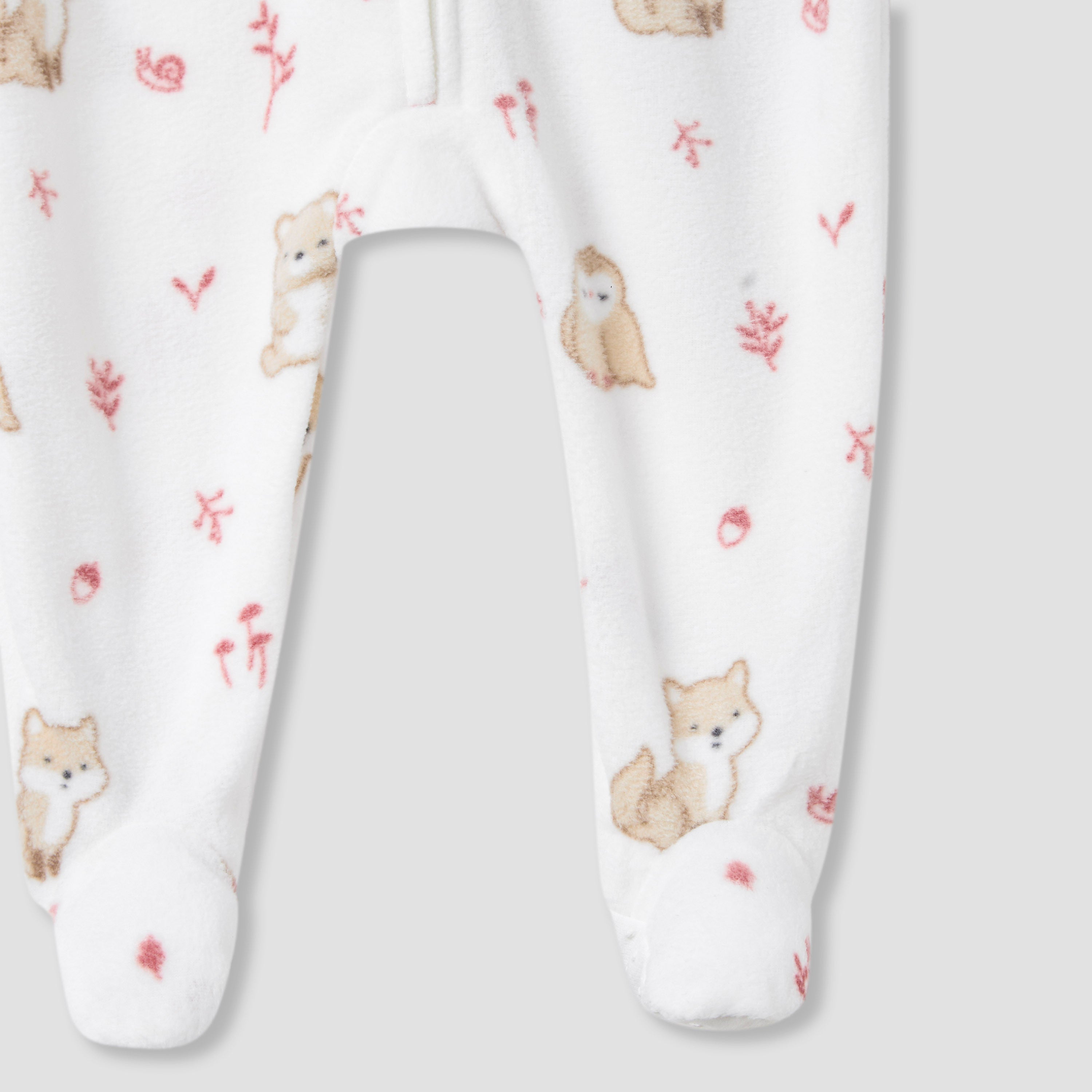 Juniors Round Neck Sleepsuit with Print - Polyester - Long Sleeves - Set of 2
