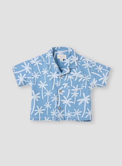 Juniors All-Over Palm Tree Print Shirt and Shorts Set-baby-boys-clothing-setsandcoords-image-2