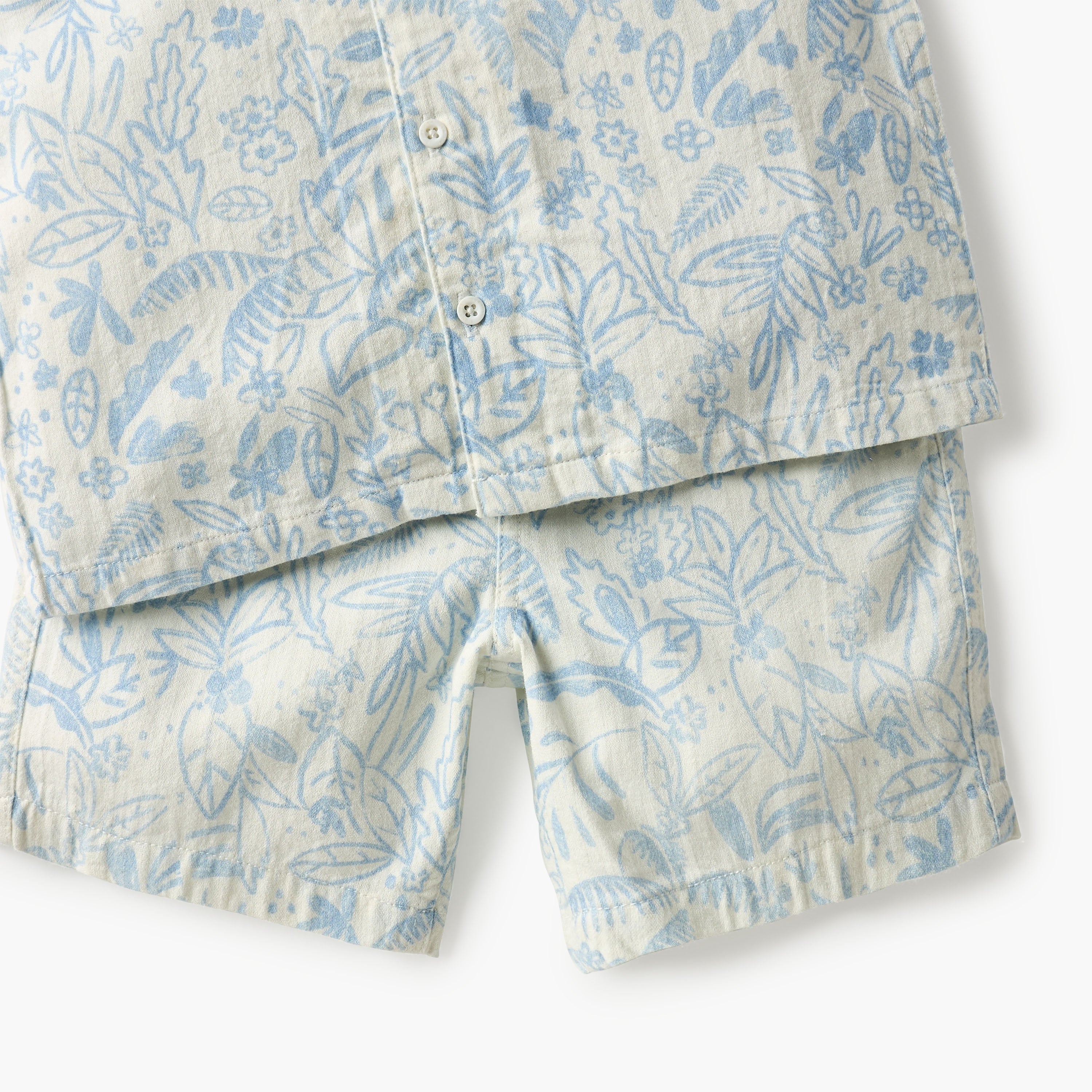 Juniors Printed Shirt and Shorts Set