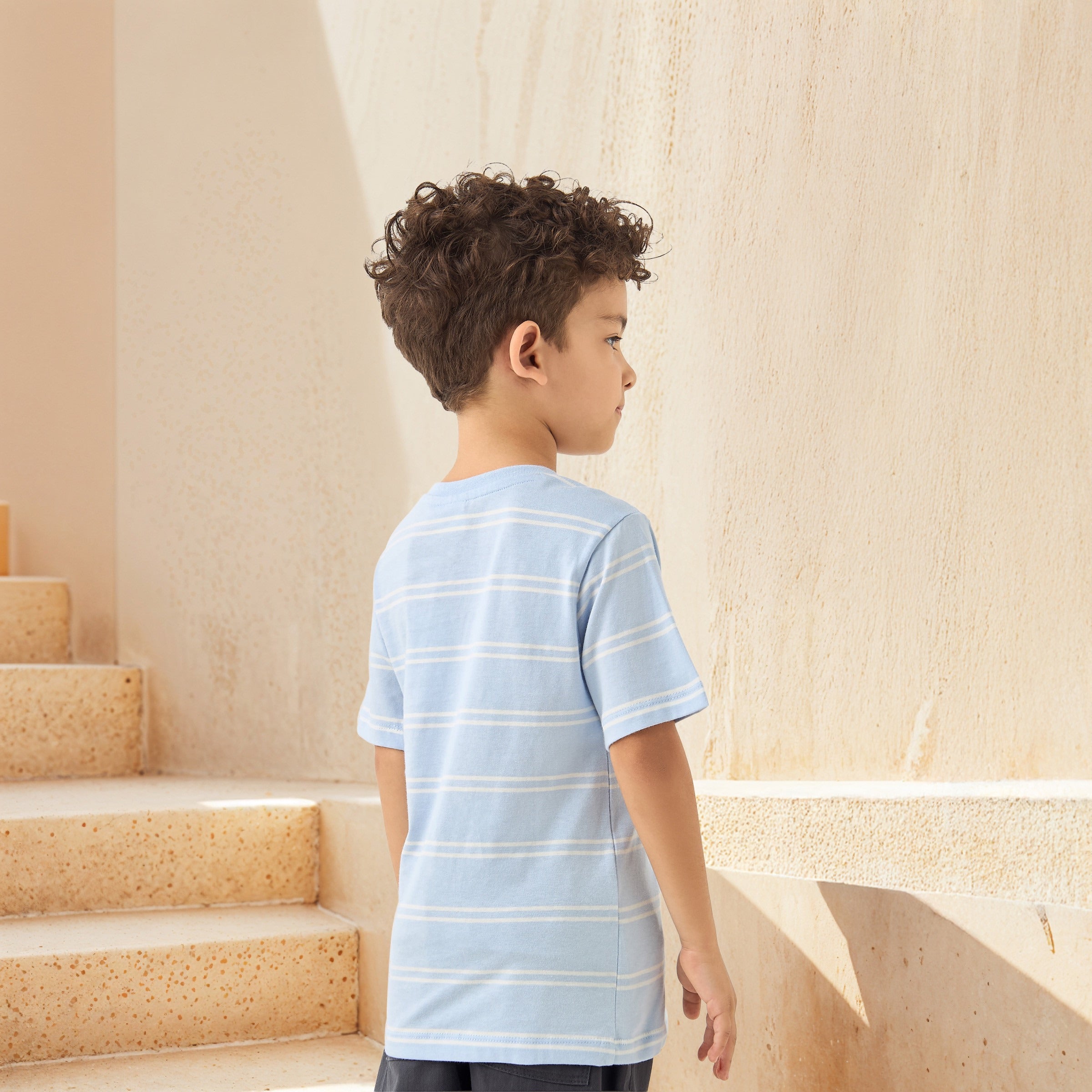 Juniors Printed Crew Neck T-shirt with Short Sleeves - Set of 2